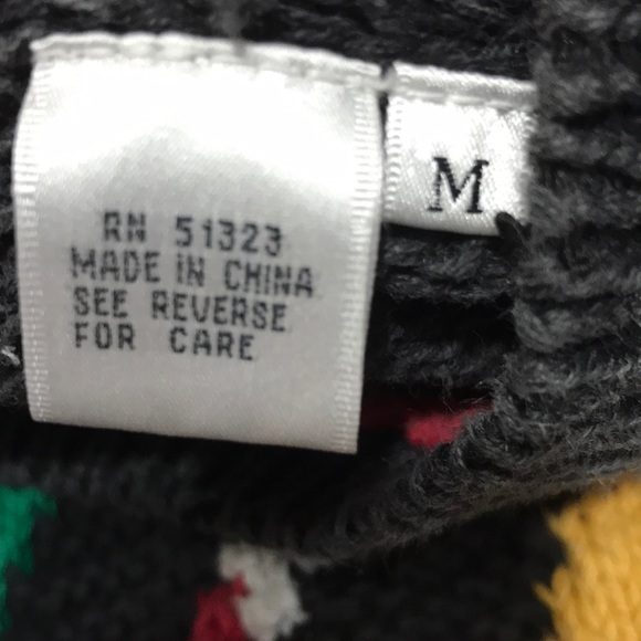 Chaus 80’s Crew Neck Sweater, Gray, Multi Color - Picture 7 of 8